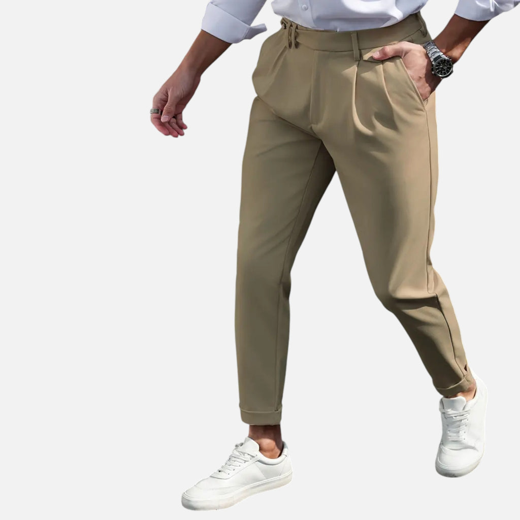 Beaumont Atelier | Men’s Slim-Fit Pleated Suit Trousers