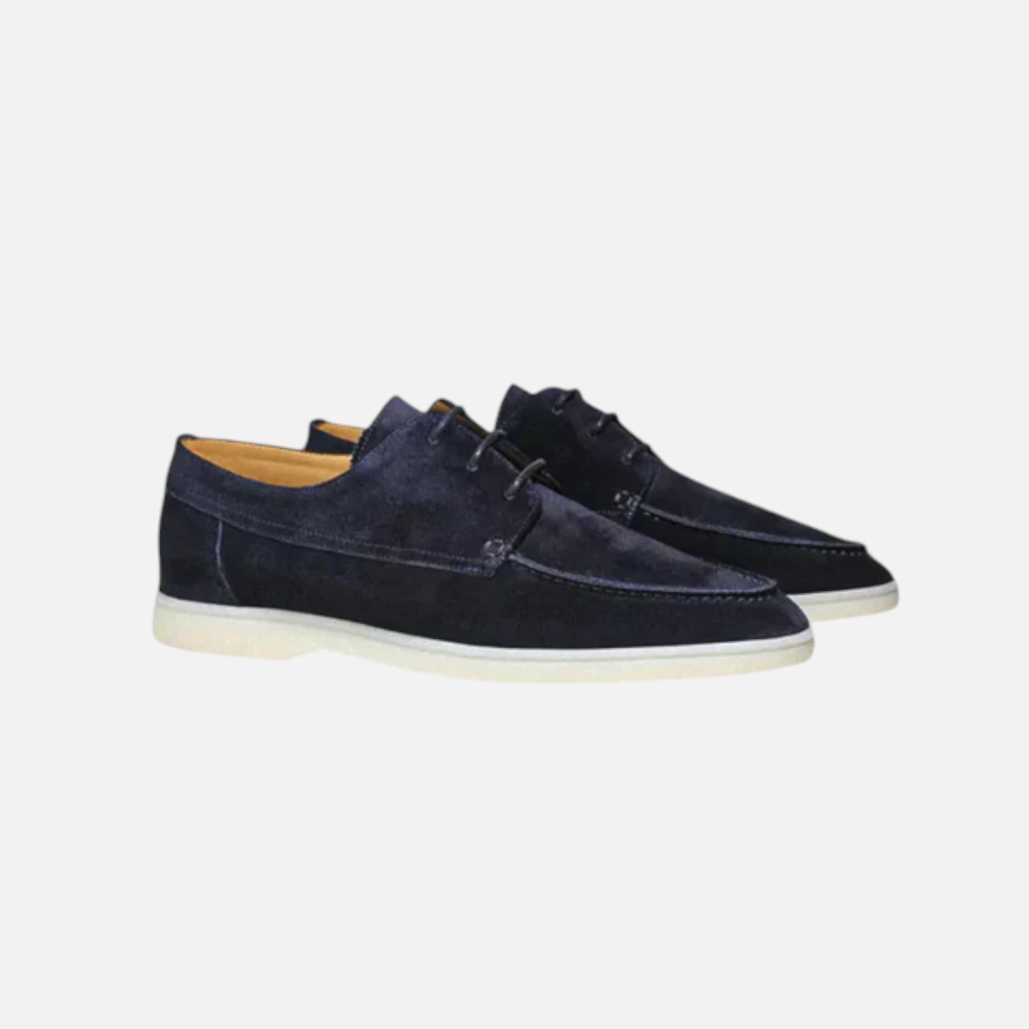 Beaumont Atelier | Men’s Suede Lace‑Up Oxford – Heritage Riviera