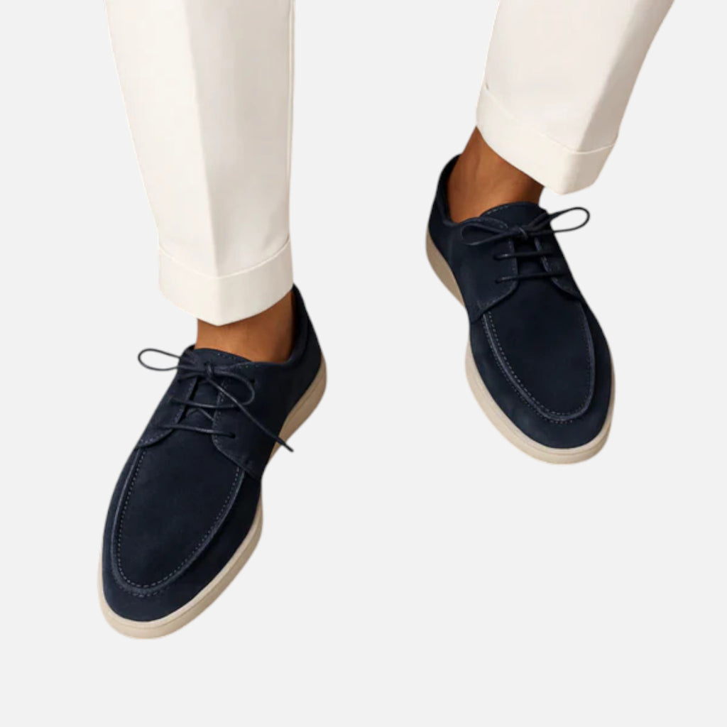 Beaumont Atelier | Men’s Suede Lace‑Up Oxford – Heritage Riviera