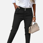 Beaumont Atelier | Women’s High‑Waisted Stretch Tailored Trousers