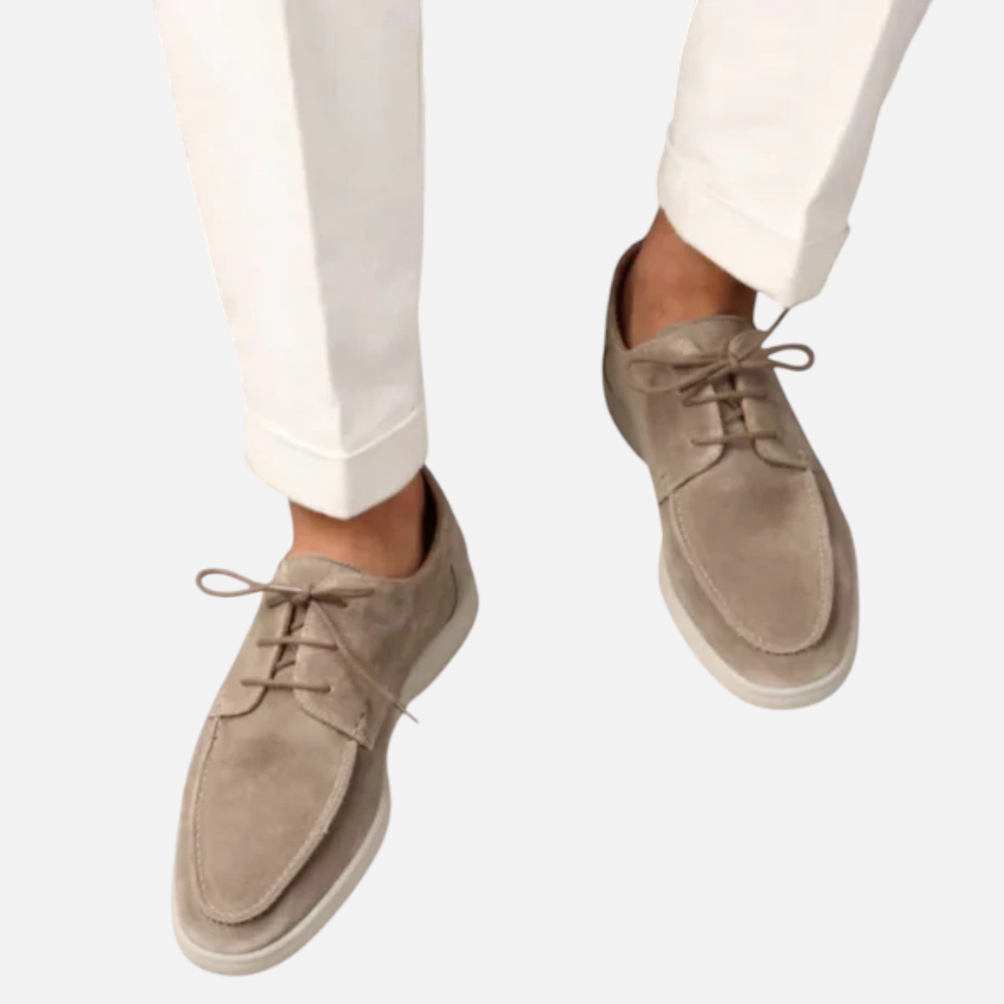 Beaumont Atelier | Men’s Suede Lace‑Up Oxford – Heritage Riviera