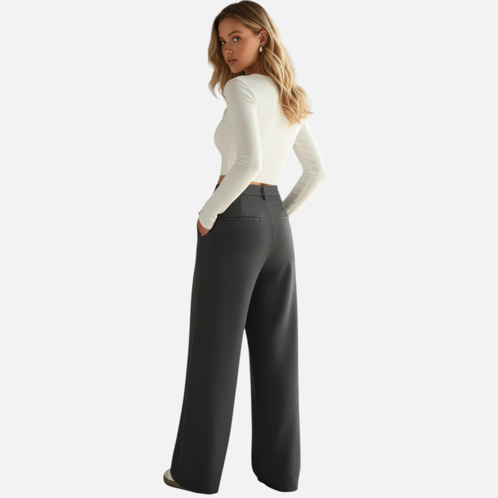 Beaumont Atelier | Women’s High-Waisted Wide-Leg Trousers