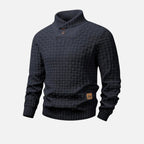 Beaumont Atelier | Men’s Burgundy Knit Polo Sweater