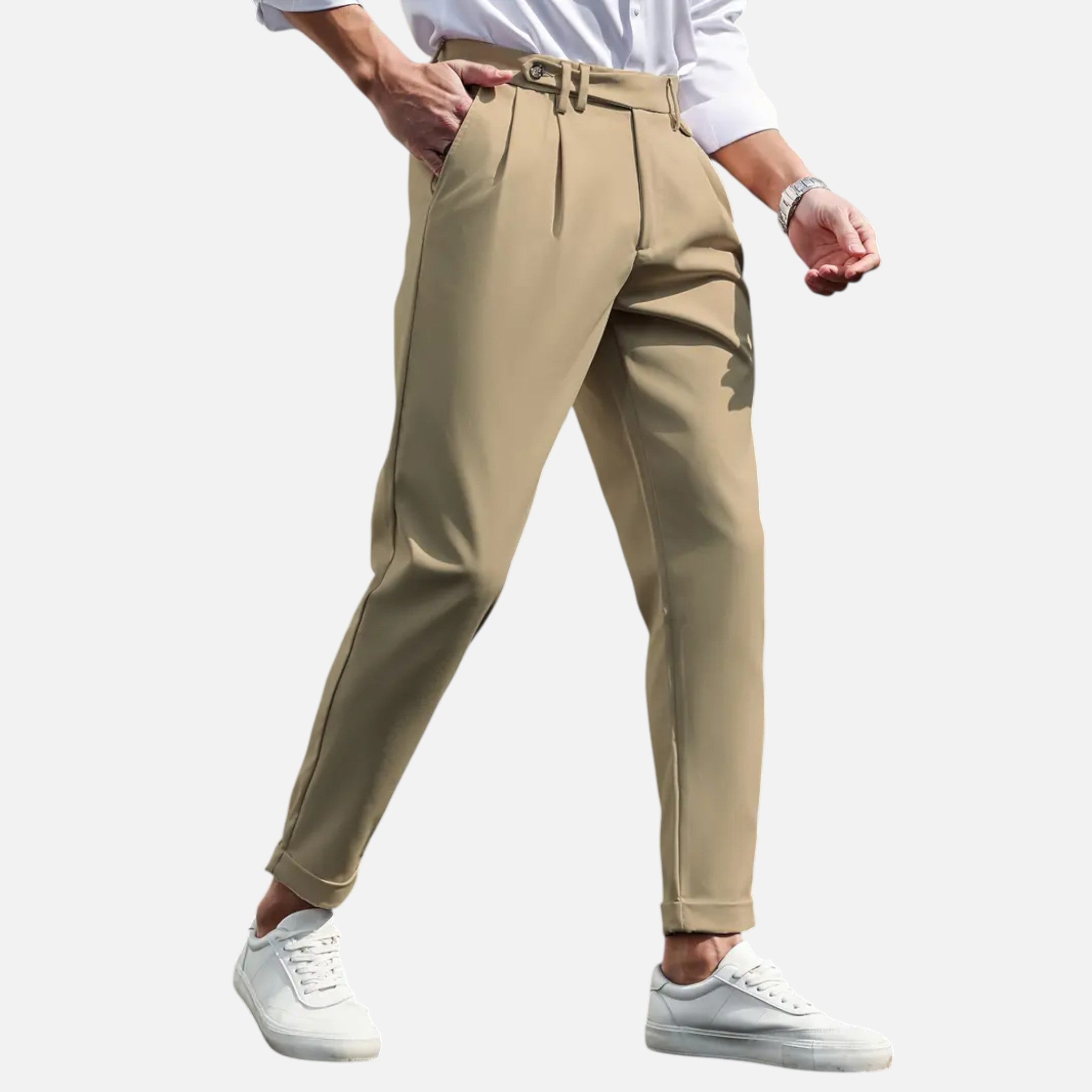 Beaumont Atelier | Men’s Slim-Fit Pleated Suit Trousers