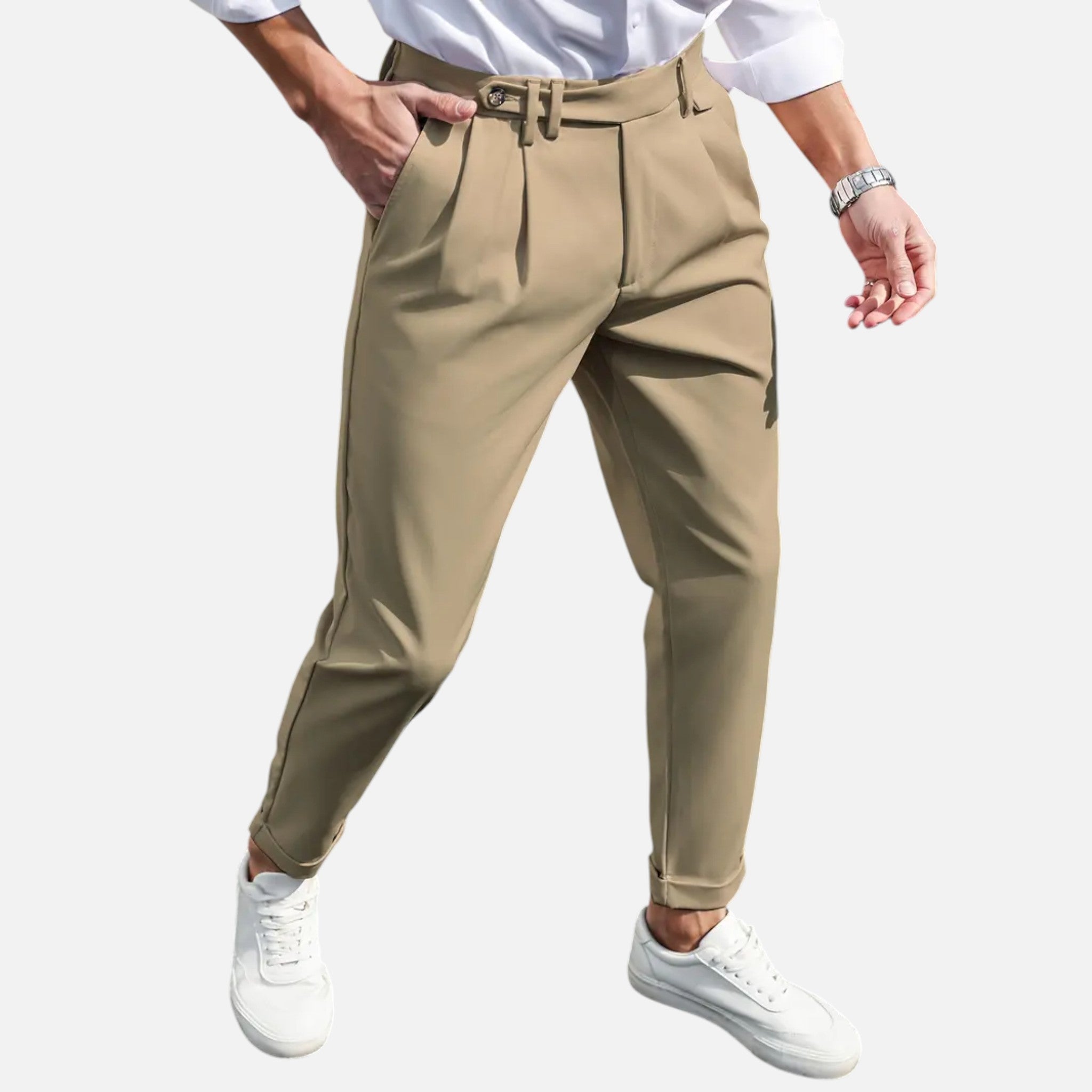 Beaumont Atelier | Men’s Slim-Fit Pleated Suit Trousers