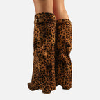 Beaumont Atelier | Women’s Heritage Faux‑Suede Buckled Knee‑High Boots