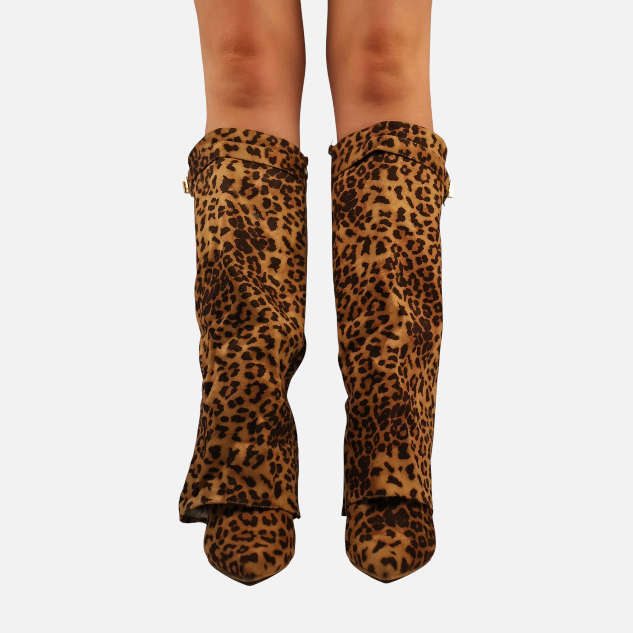 Beaumont Atelier | Women’s Heritage Faux‑Suede Buckled Knee‑High Boots