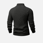 Beaumont Atelier | Men’s Burgundy Knit Polo Sweater