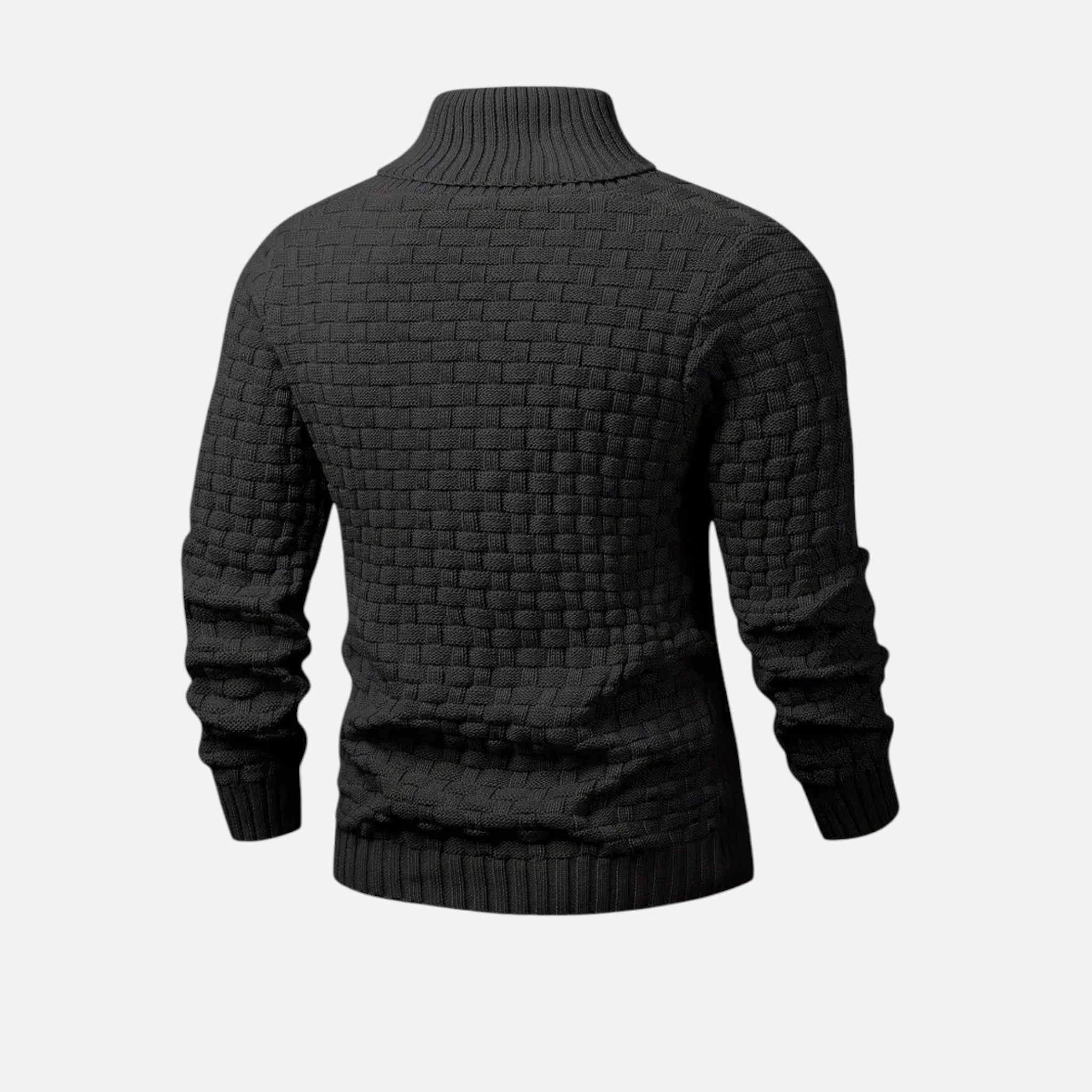 Beaumont Atelier | Men’s Burgundy Knit Polo Sweater
