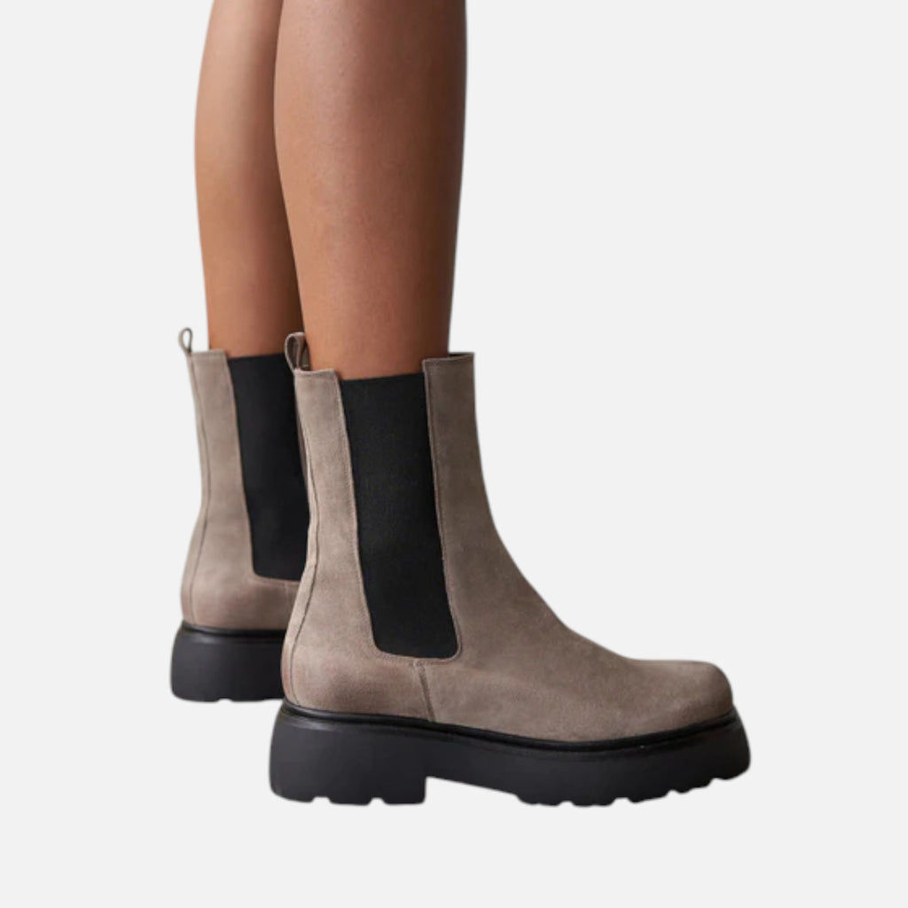 Beaumont Atelier | Women’s Suede Chelsea Boot – Taupe Riviera Heritage