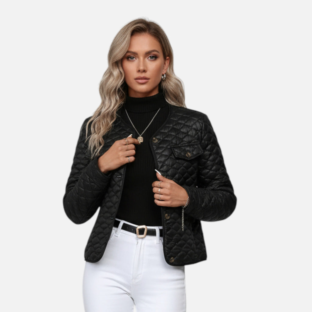 Beaumont Atelier | Women’s Quilted Coat with Lapel Elegance