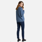 Beaumont Atelier | Women’s Maroon Geometric Knit Cardigan