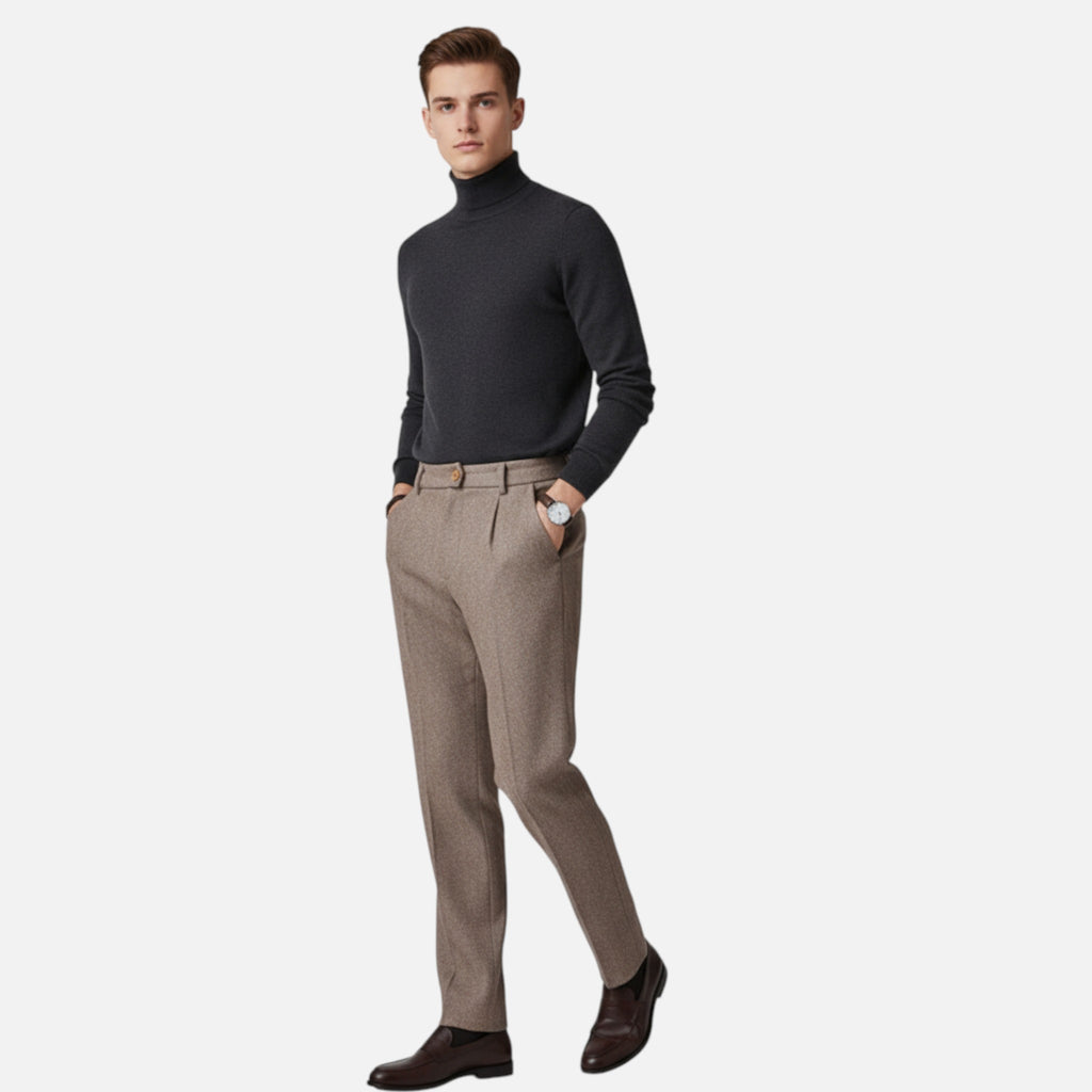 Beaumont Atelier | Men’s Heritage Herringbone Tailored Trousers