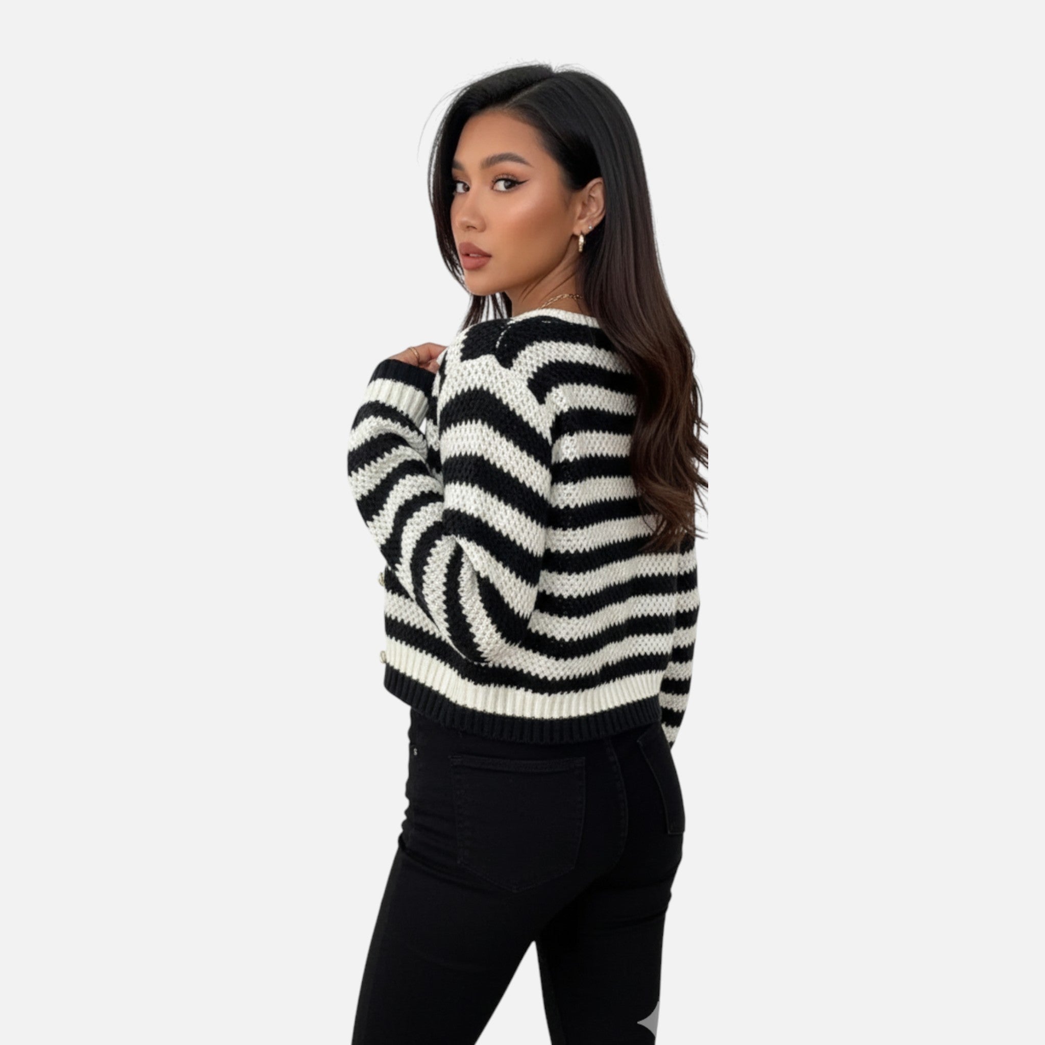 Beaumont Atelier | Women’s Striped Knit Cardigan