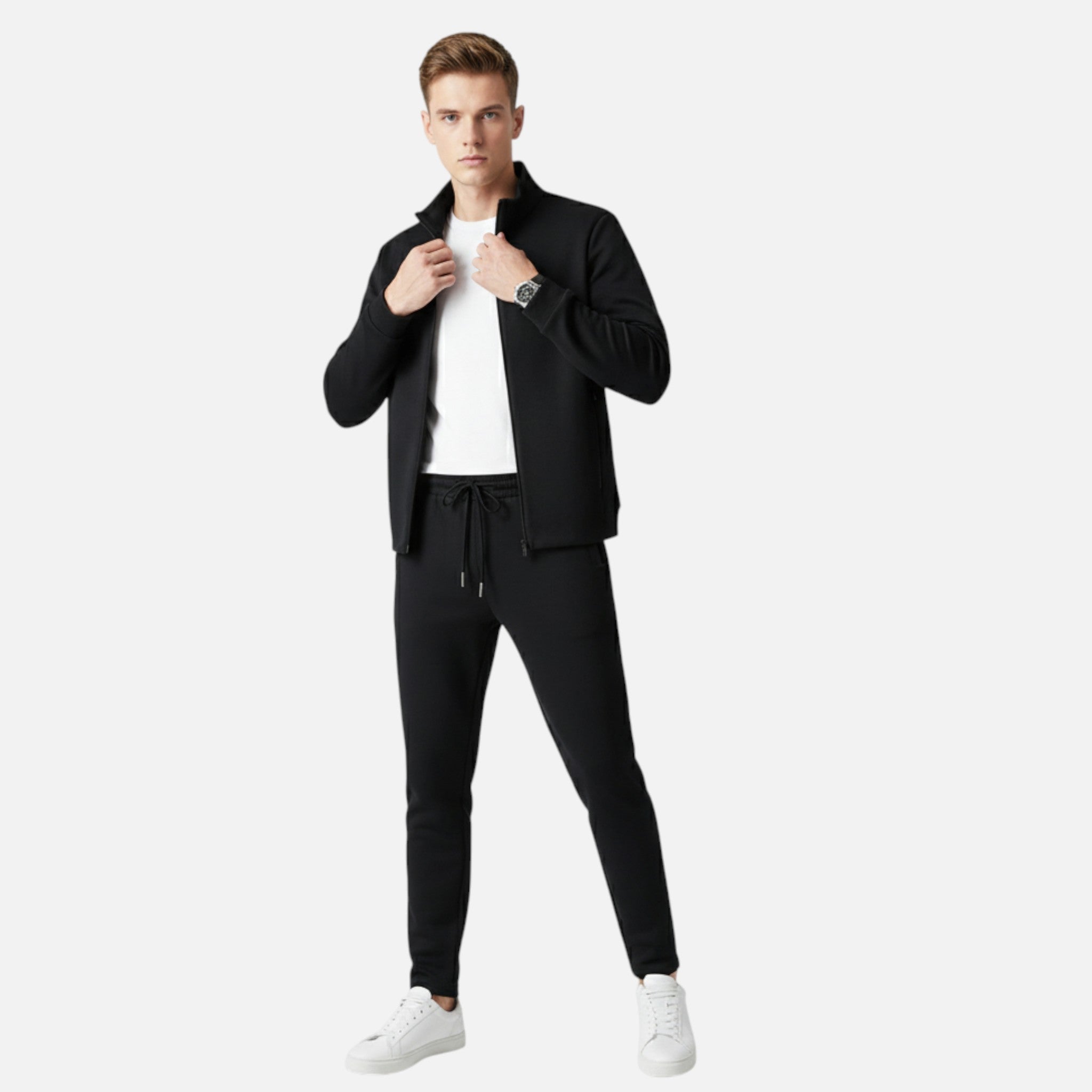 Beaumont Atelier | Men’s Tailored Lycra‑Blend Tracksuit Set