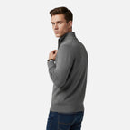 Beaumont Atelier | Men’s Zip‑Up Cashmere Sweater, Ivy League