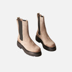 Beaumont Atelier | Women’s Suede Chelsea Boot – Taupe Riviera Heritage