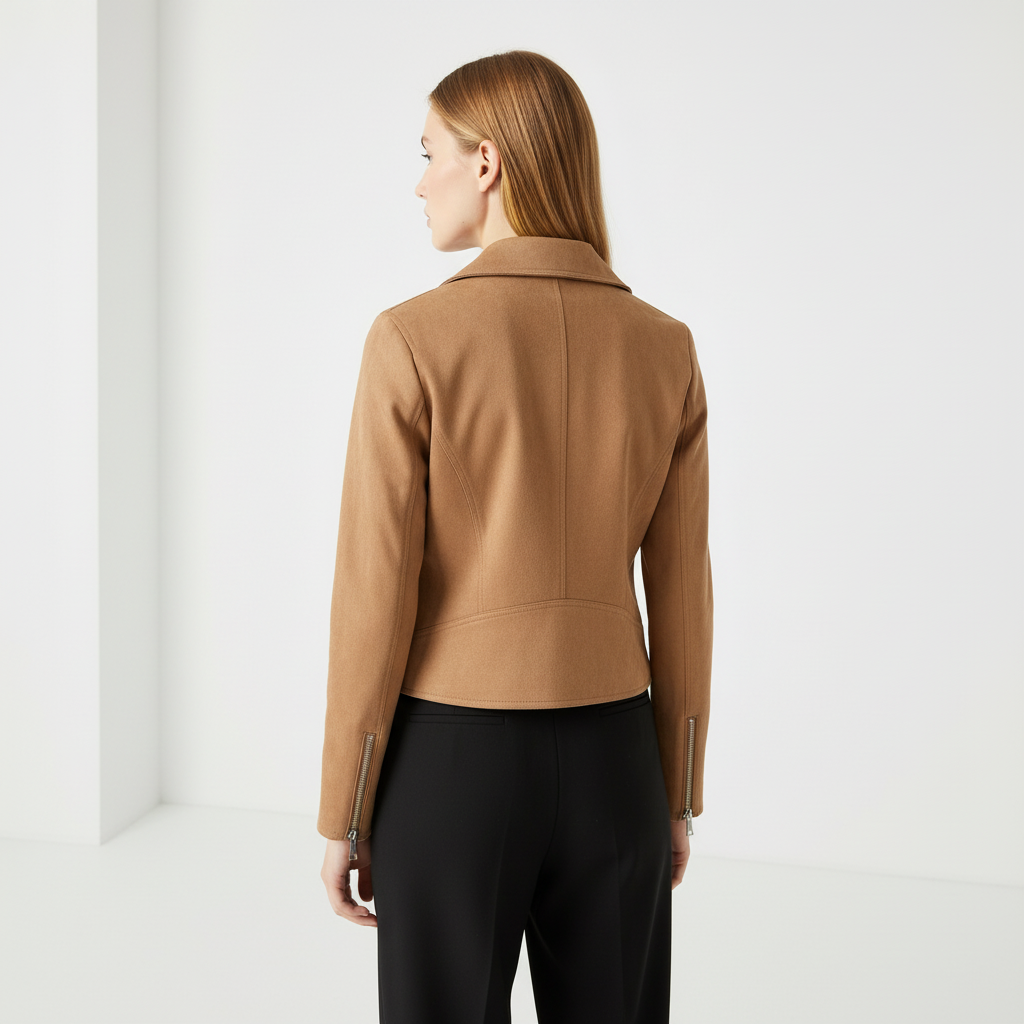 Beaumont Atelier | Women’s Suede Biker Jacket, Heritage Rider