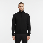 Beaumont Atelier | Men’s Ribbed Half‑Zip Cashmere Jumper