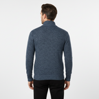 Beaumont Atelier | Men’s Zip‑Up Stand‑Collar Cardigan, Heritage Knit