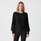 The Margaux Knit – Soft Lantern-Sleeve Sweater