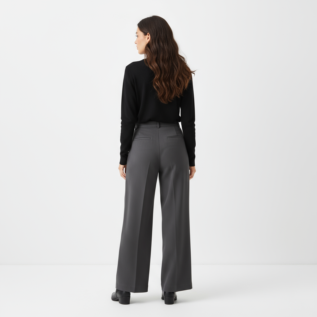 Beaumont Atelier | Women’s High-Waisted Wide-Leg Trousers