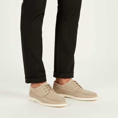 Beaumont Atelier | Men’s Suede Lace‑Up Oxford – Heritage Riviera