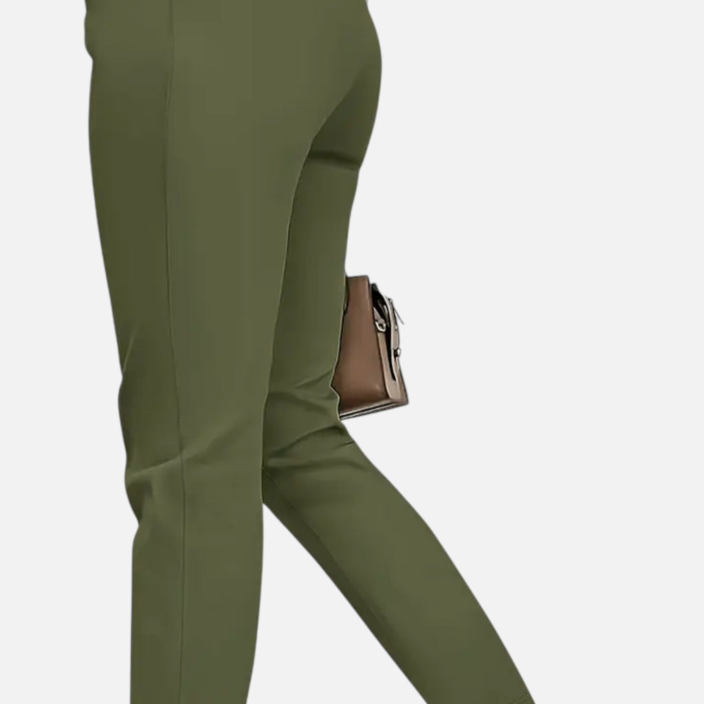 Beaumont Atelier | Women’s High‑Waisted Stretch Tailored Trousers