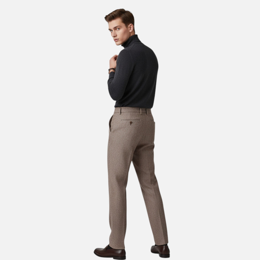 Beaumont Atelier | Men’s Heritage Herringbone Tailored Trousers