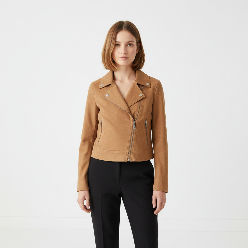 Beaumont Atelier | Women’s Suede Biker Jacket, Heritage Rider