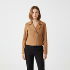 Beaumont Atelier | Women’s Suede Biker Jacket, Heritage Rider