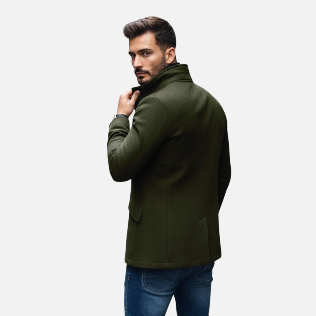 Beaumont Atelier | Men’s Wool Overcoat in Heritage Oxford