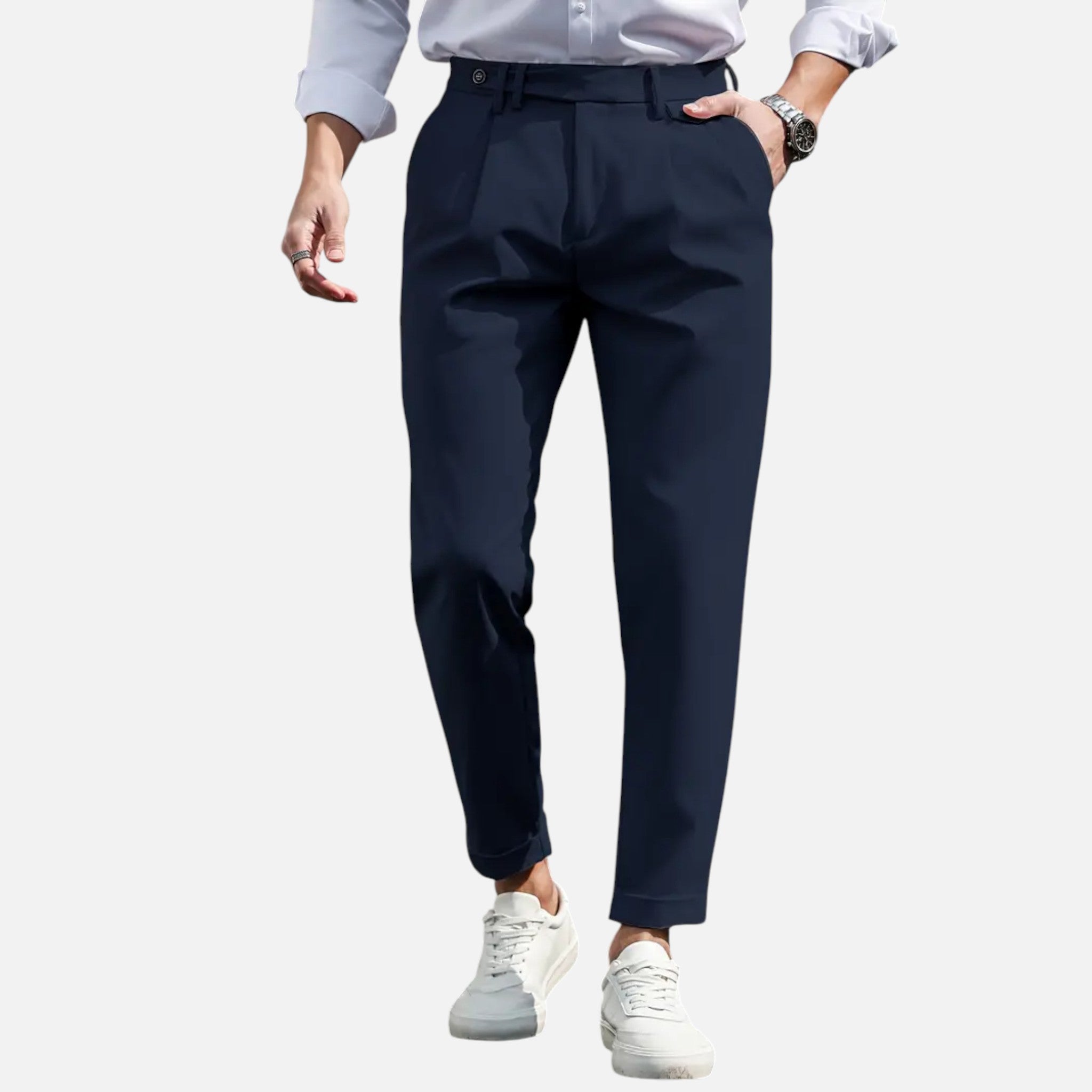 Beaumont Atelier | Men’s Slim-Fit Pleated Suit Trousers