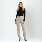 Beaumont Atelier | Women’s High‑Waisted Wide‑Leg Trousers