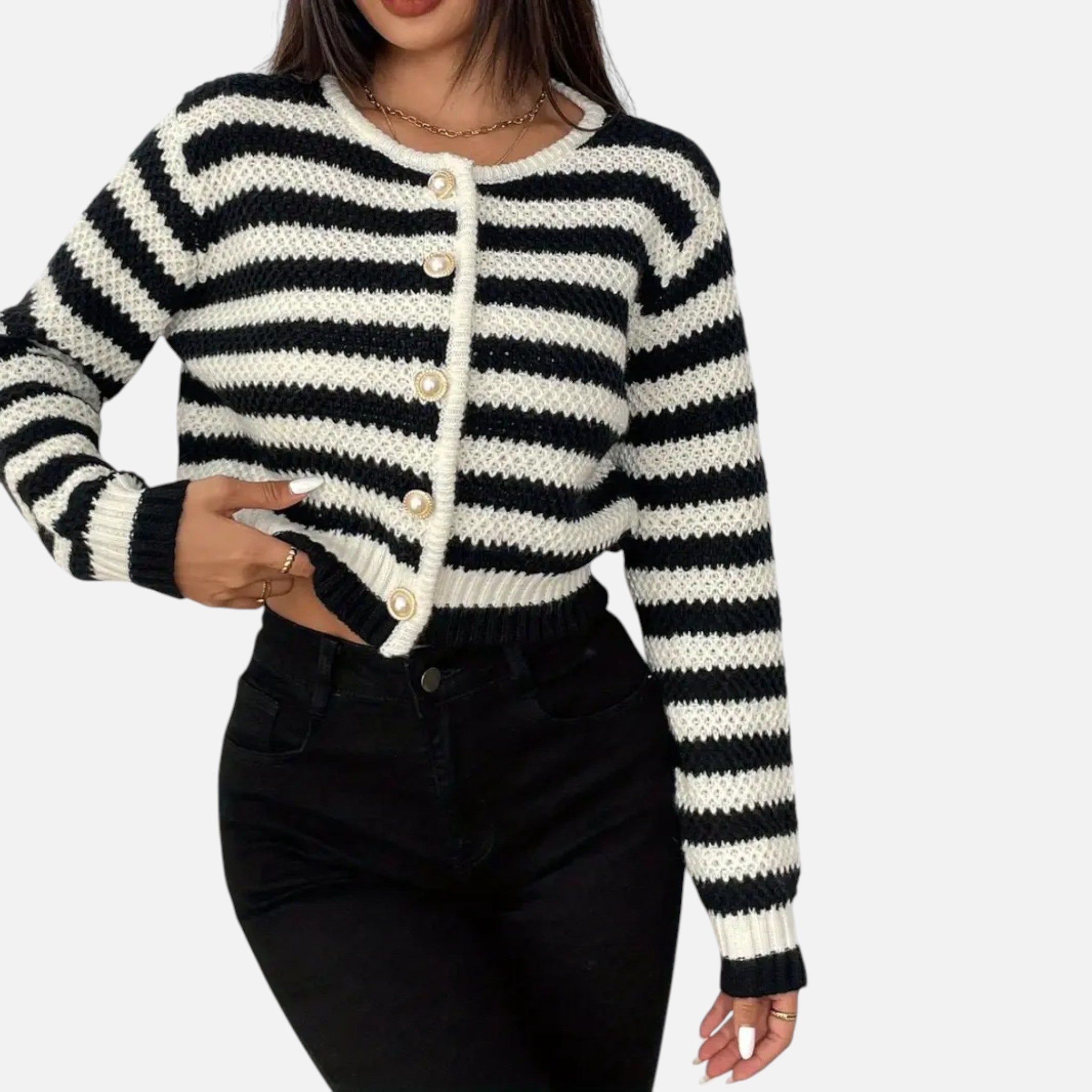 Beaumont Atelier | Women’s Striped Knit Cardigan