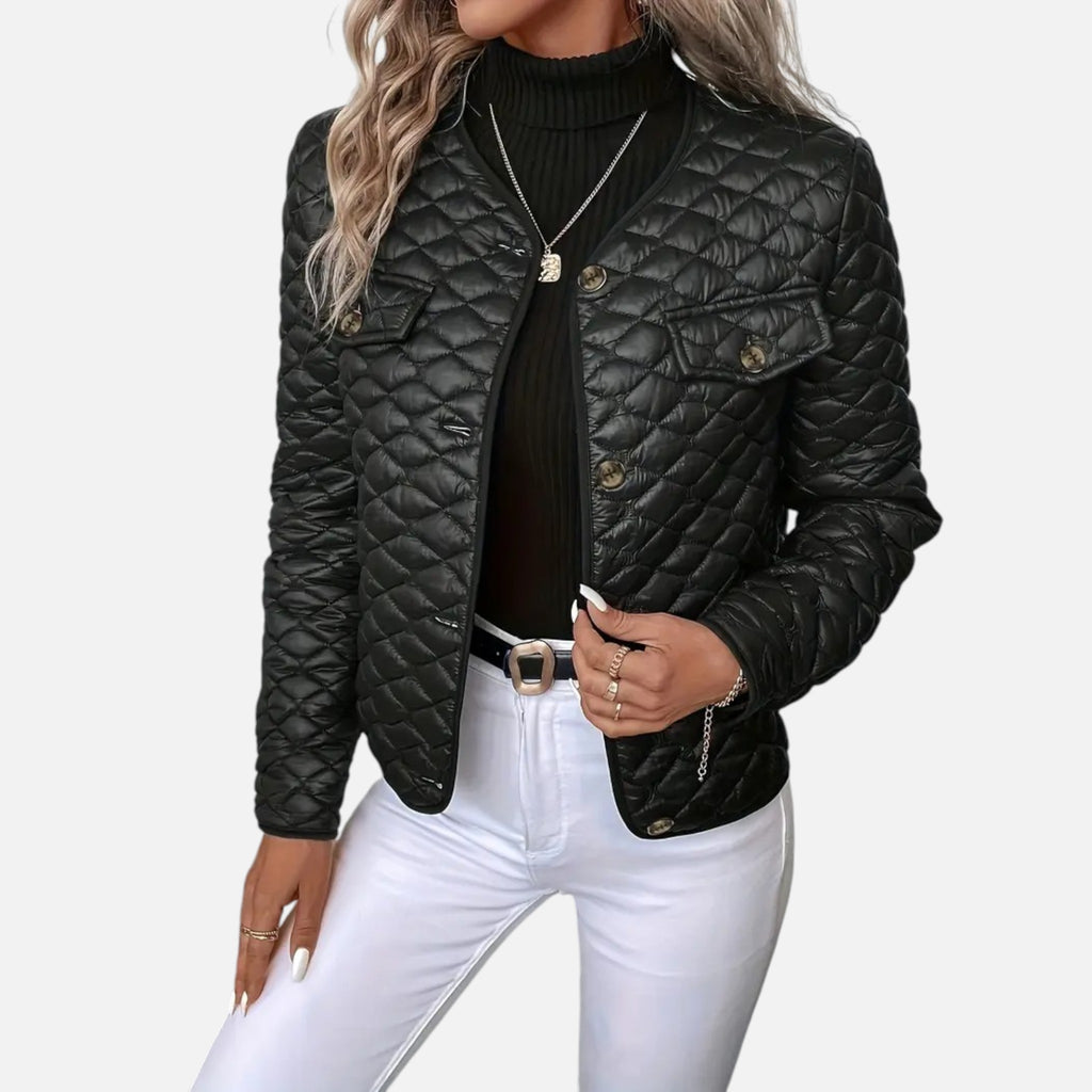 Beaumont Atelier | Women’s Quilted Coat with Lapel Elegance