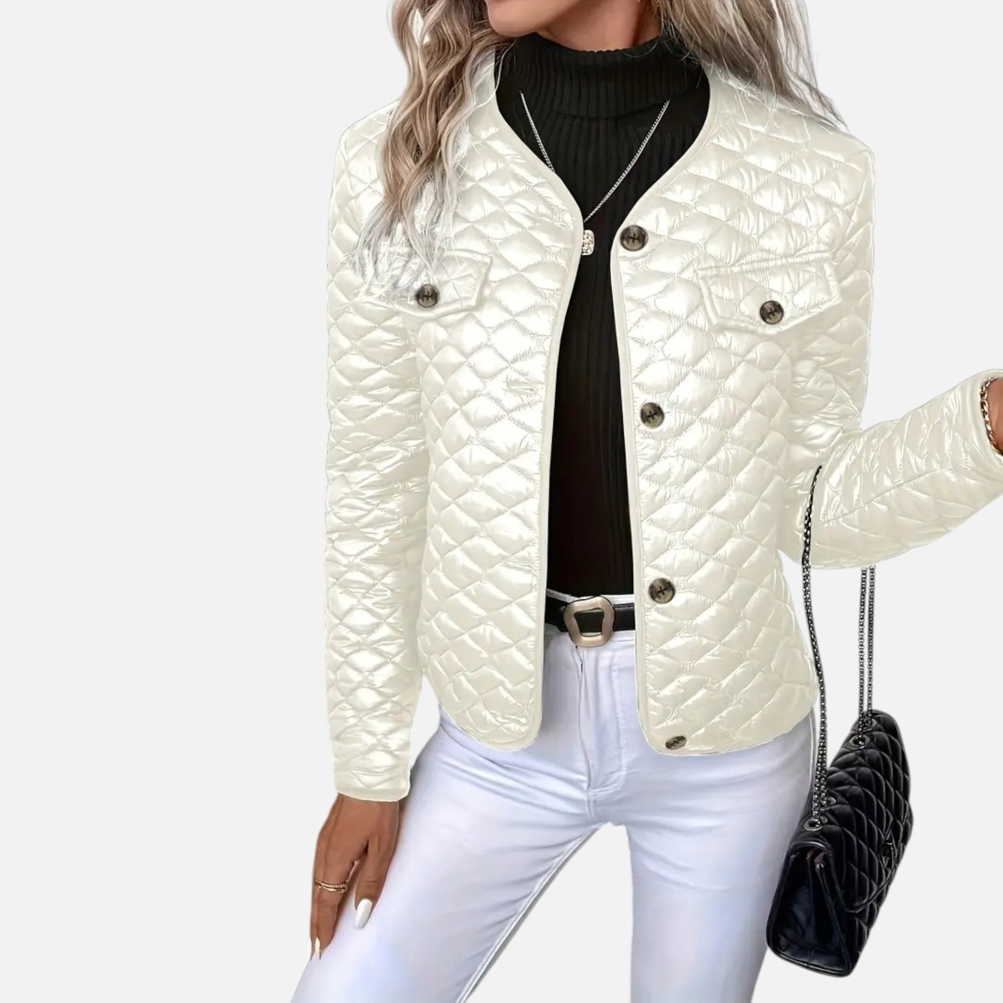 Beaumont Atelier | Women’s Quilted Coat with Lapel Elegance