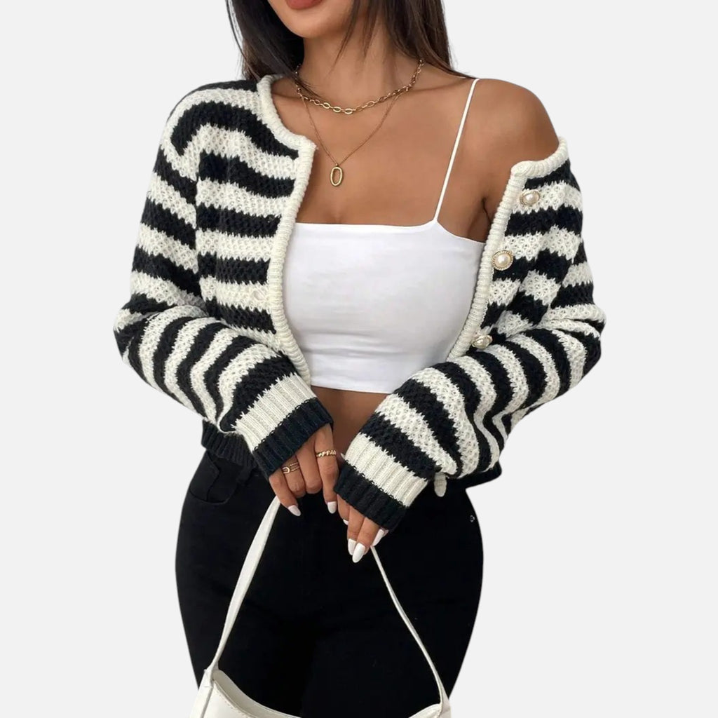 Beaumont Atelier | Women’s Striped Knit Cardigan