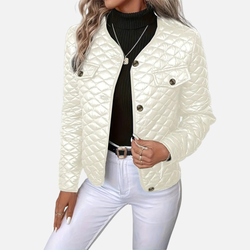 Beaumont Atelier | Women’s Quilted Coat with Lapel Elegance