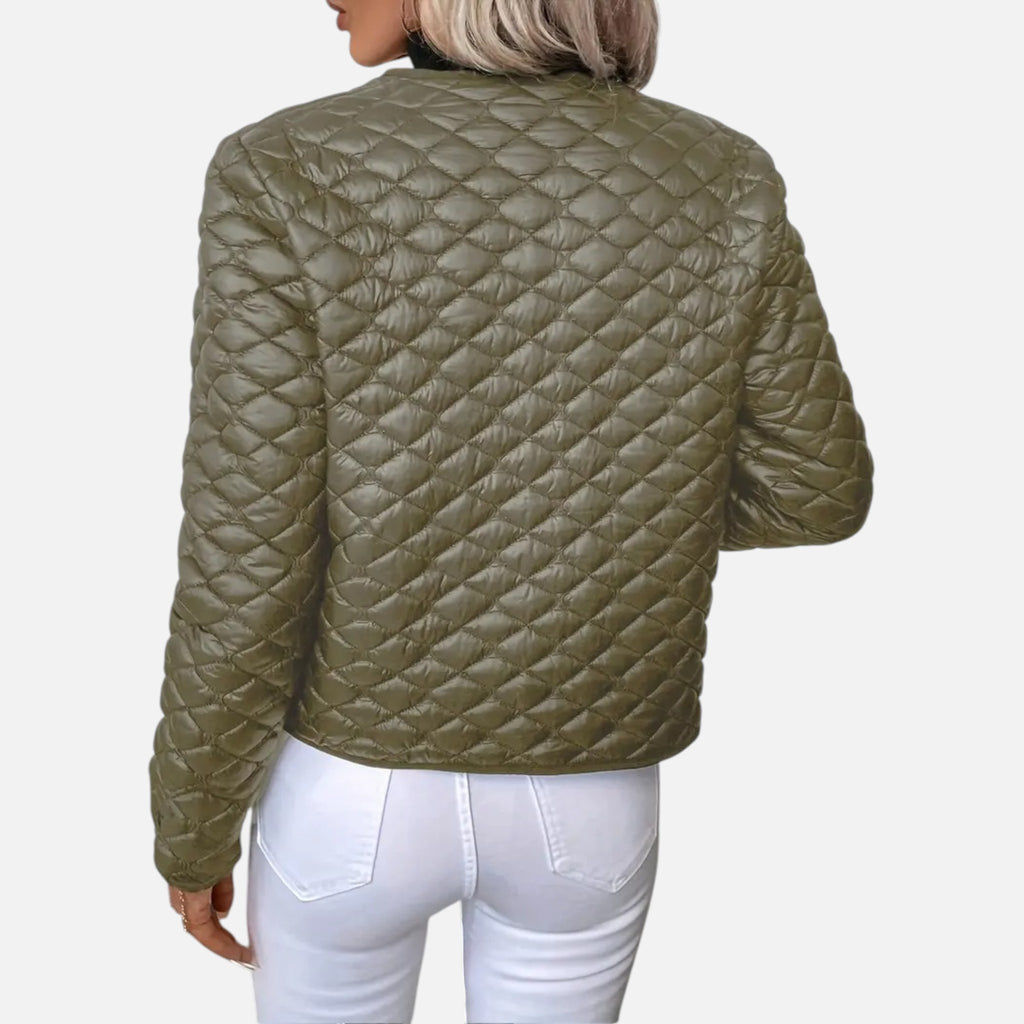 Beaumont Atelier | Women’s Quilted Coat with Lapel Elegance