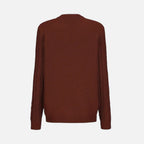 Beaumont Atelier | Women’s Maroon Geometric Knit Cardigan