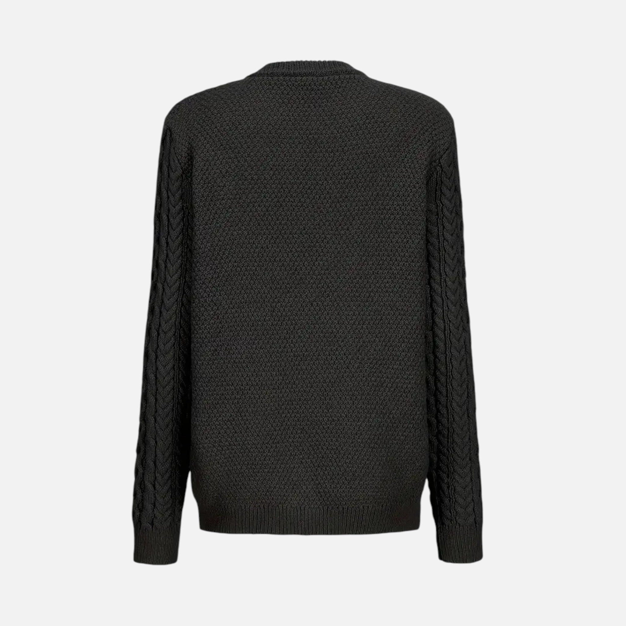 Beaumont Atelier | Women’s Maroon Geometric Knit Cardigan