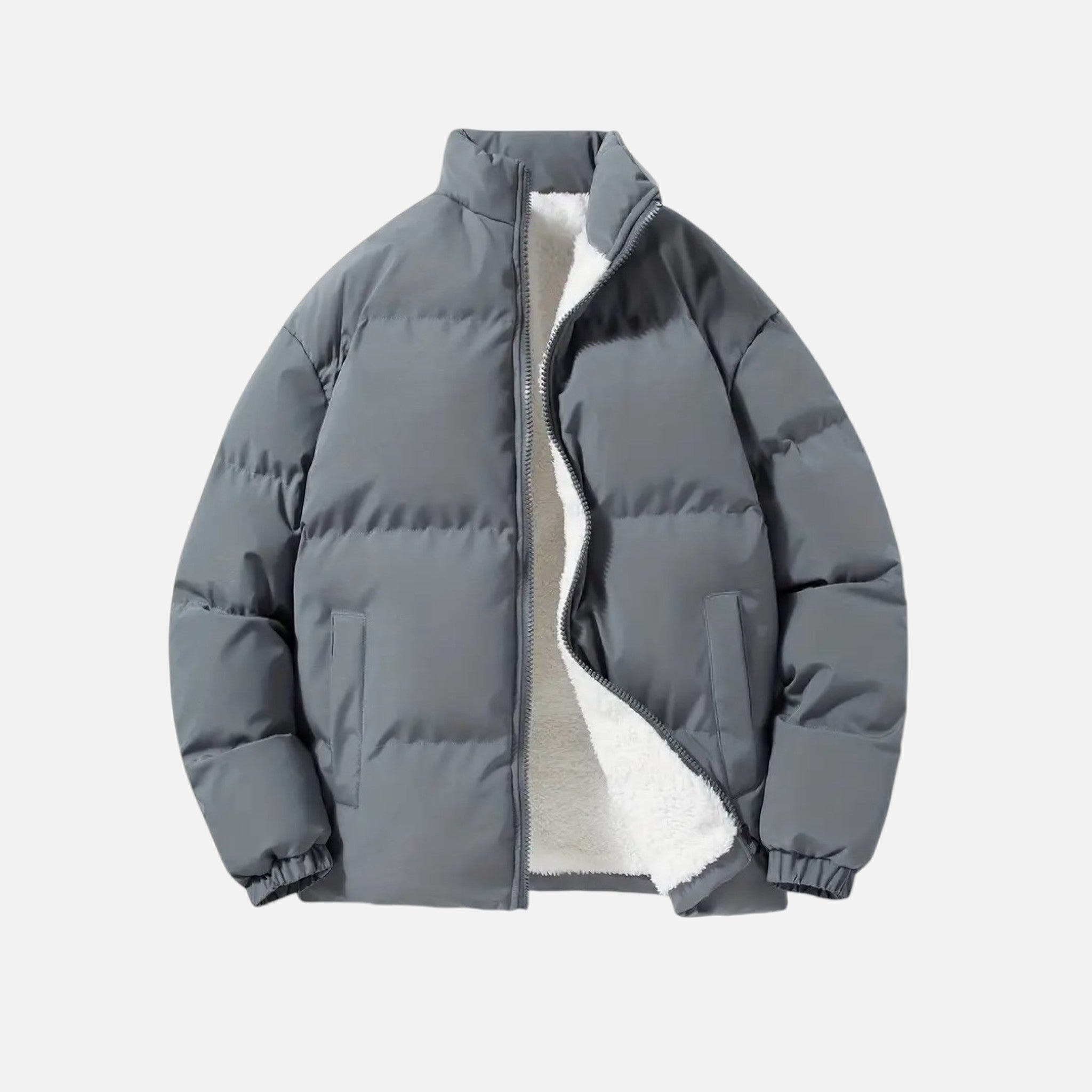 Beaumont Atelier | Men’s Stand-Collar Jacket in Slate Heritage