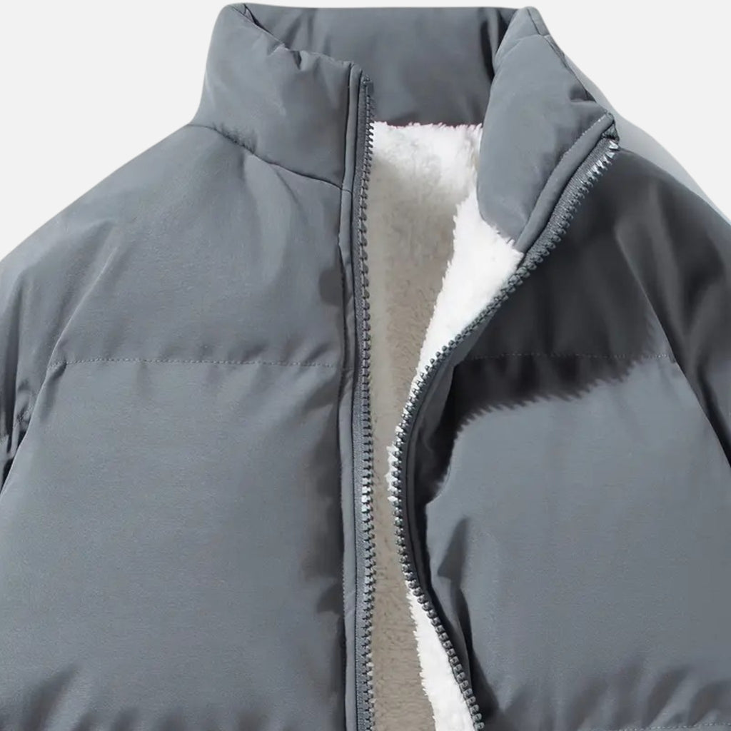 Beaumont Atelier | Men’s Stand-Collar Jacket in Slate Heritage