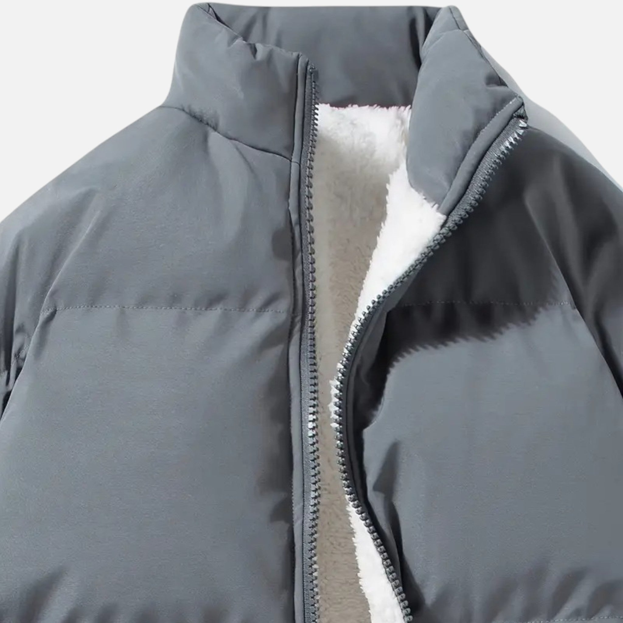 Beaumont Atelier | Men’s Stand-Collar Jacket in Slate Heritage