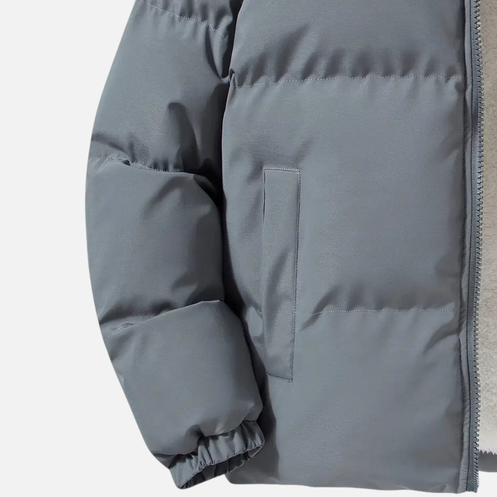 Beaumont Atelier | Men’s Stand-Collar Jacket in Slate Heritage