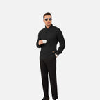 Beaumont Atelier | Men’s Burgundy Knit Polo Sweater