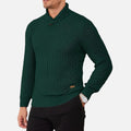 Beaumont Atelier | Men’s Burgundy Knit Polo Sweater