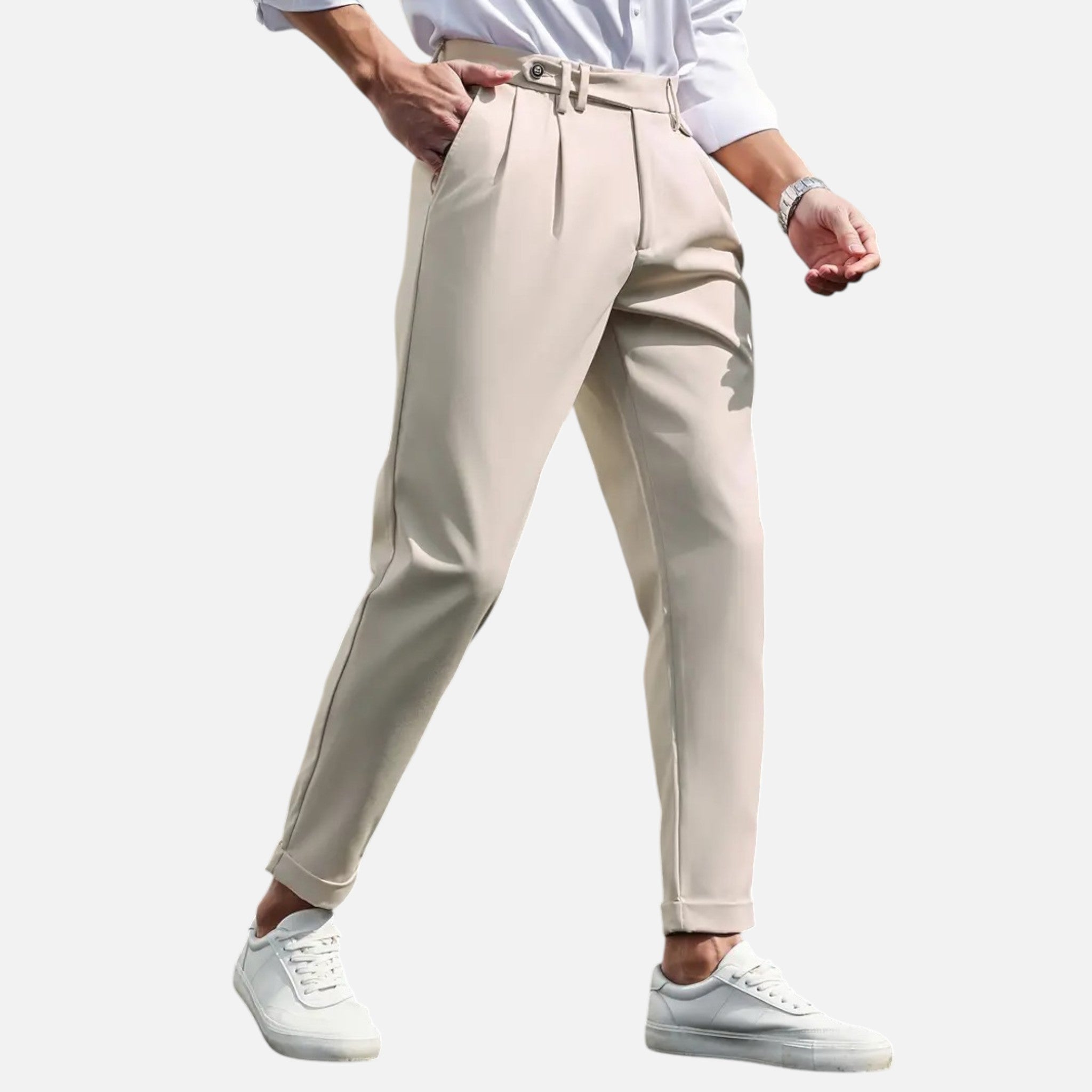 Beaumont Atelier | Men’s Slim-Fit Pleated Suit Trousers