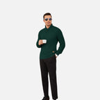 Beaumont Atelier | Men’s Burgundy Knit Polo Sweater